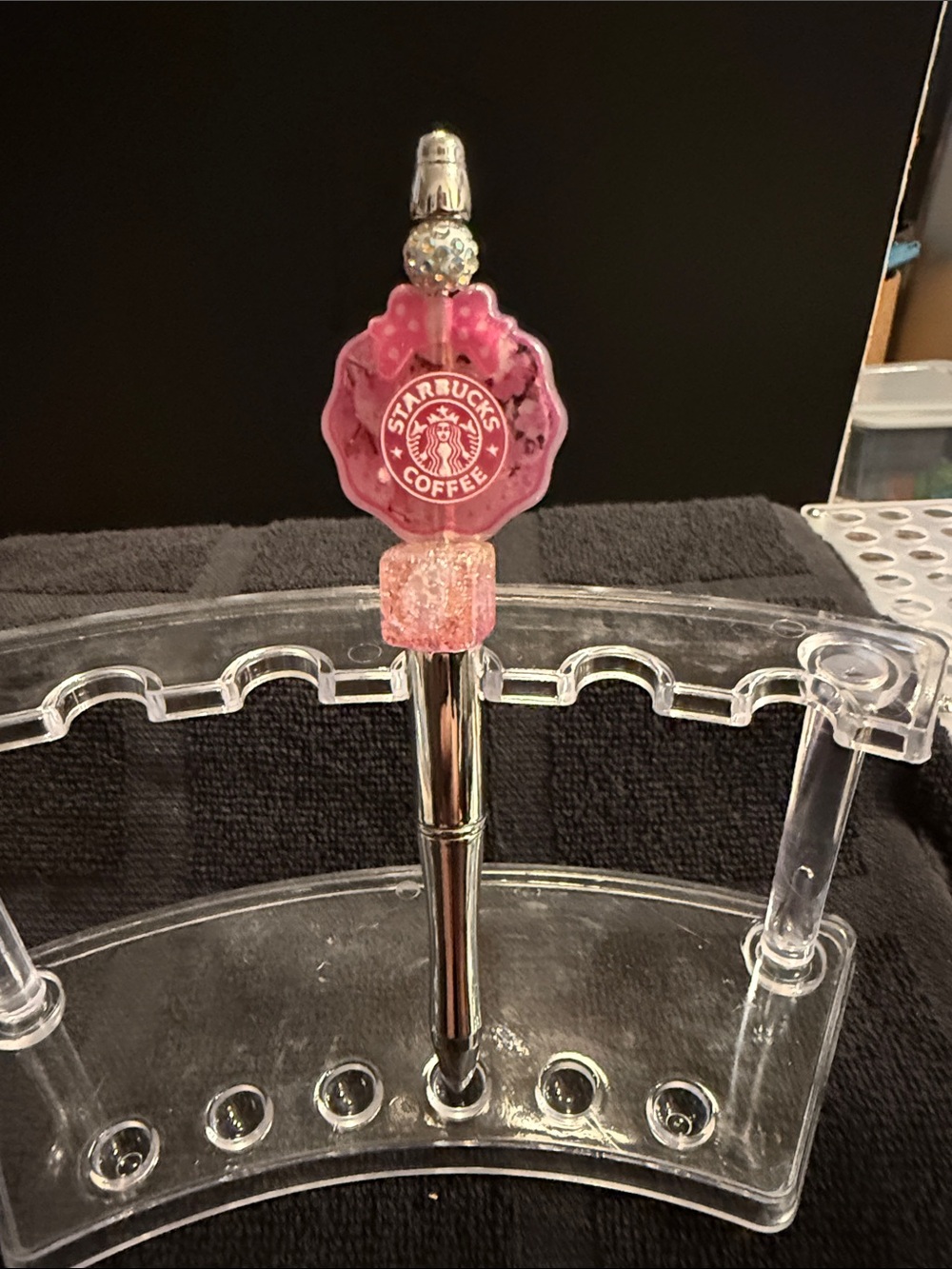 Starbucks Pink Logo Silver Ballpoint Pen